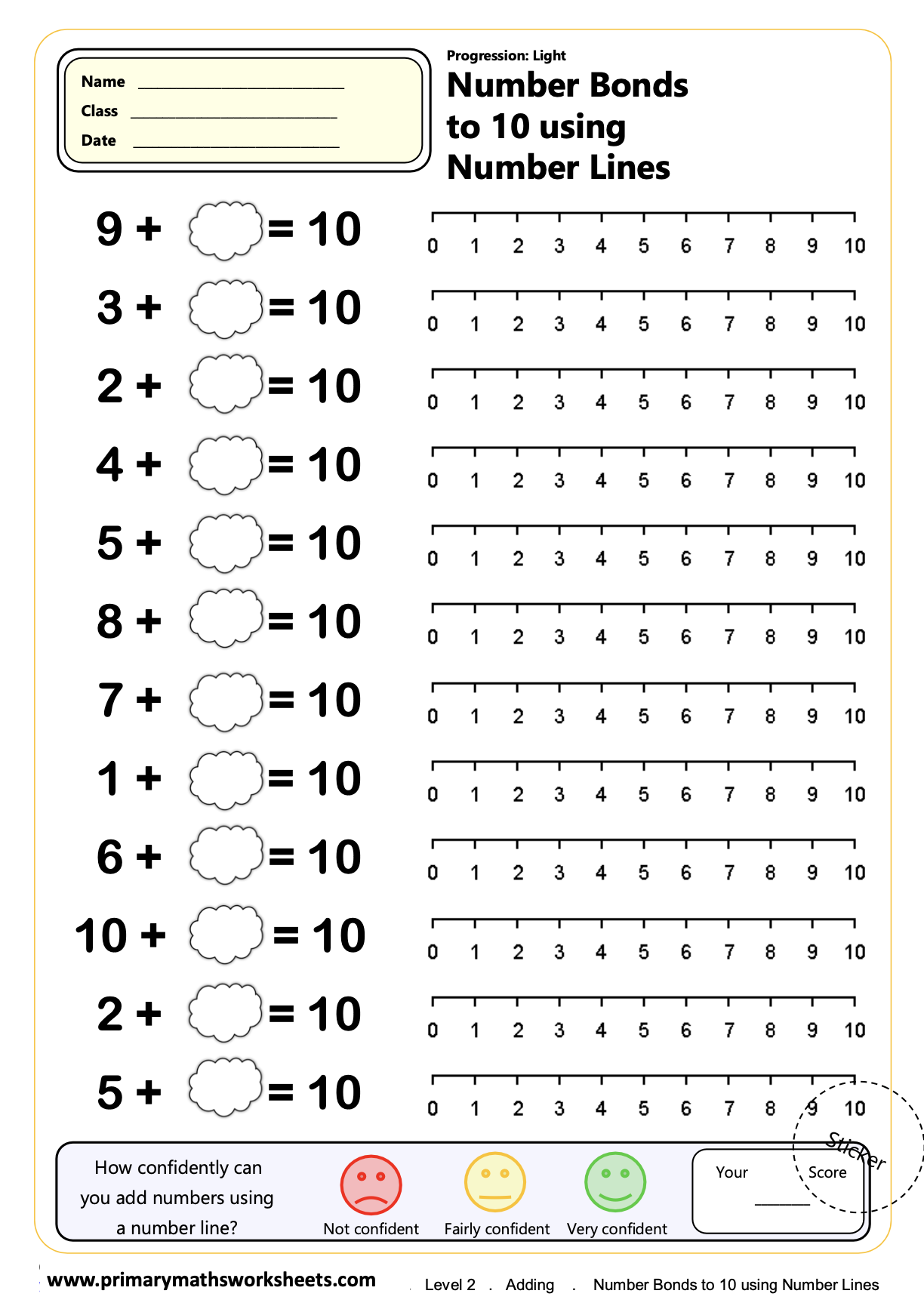 Year 1 Addition Worksheets 2