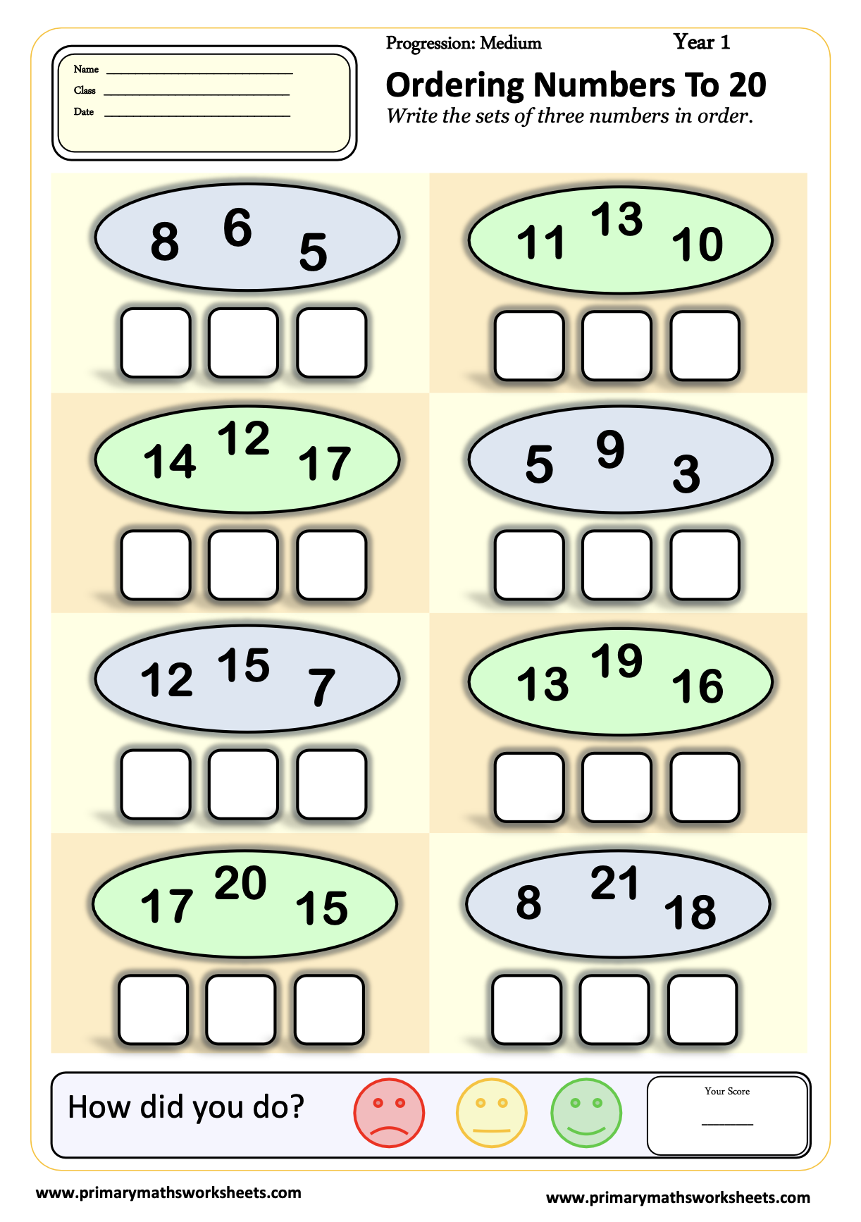 Year 1 Counting Worksheets 3