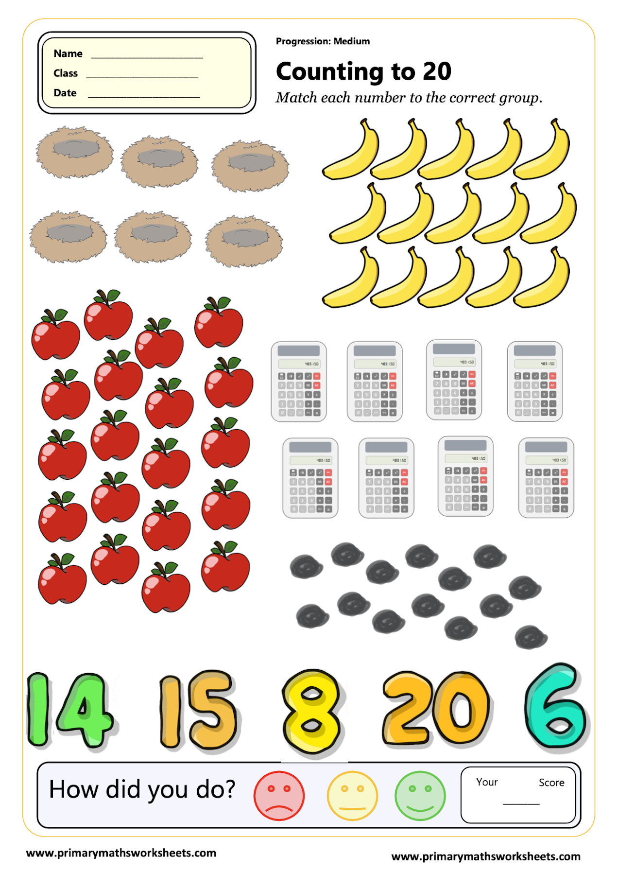 Year 1 Counting Worksheets